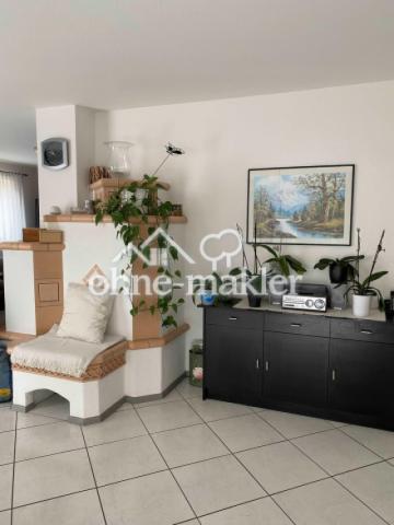 Wohnzimmer mit Kachelofen