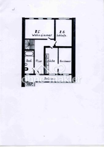 OG mit WohngsEingang über Balk