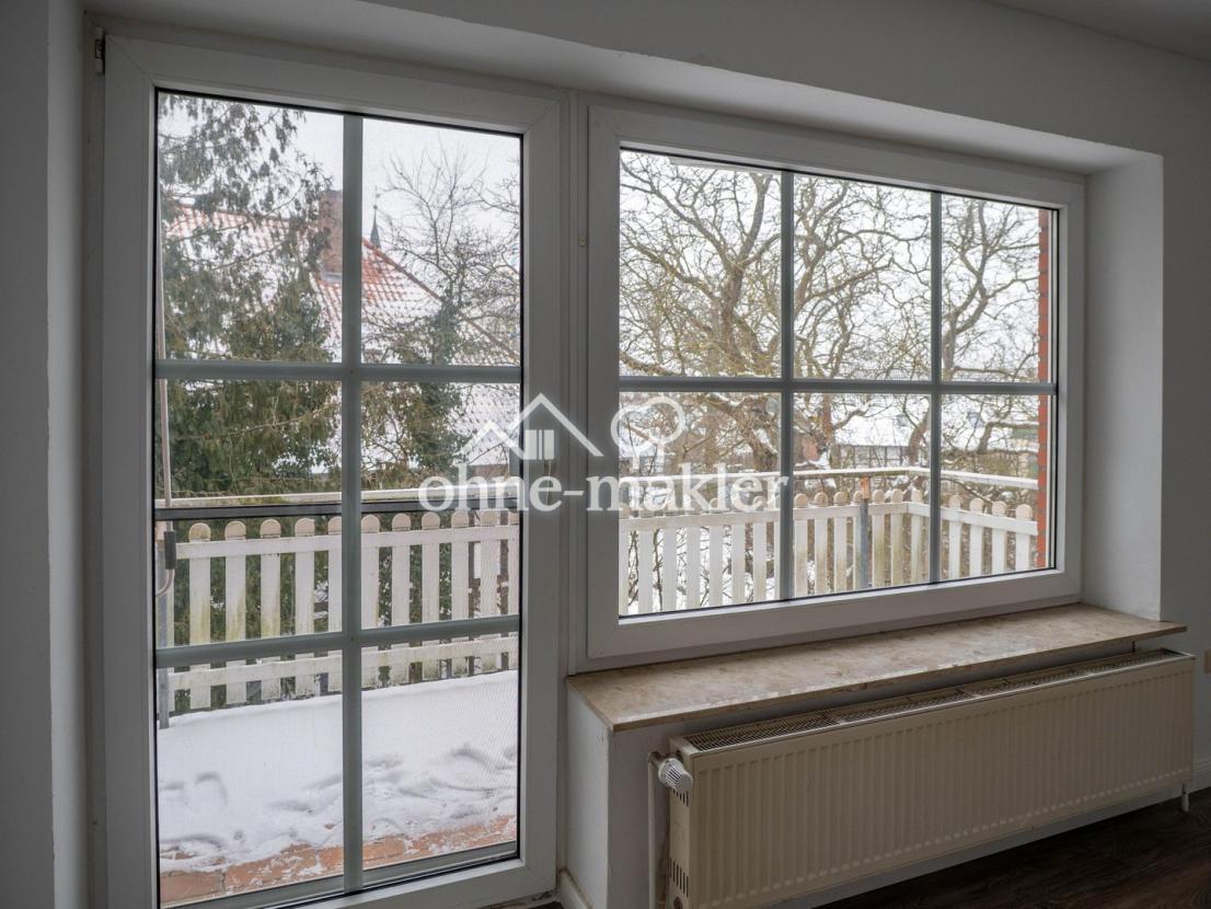 Blick aus dem Wohnzimmer