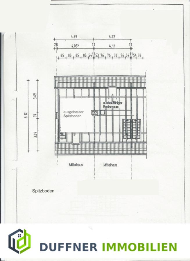 Grundriss Spitzboden