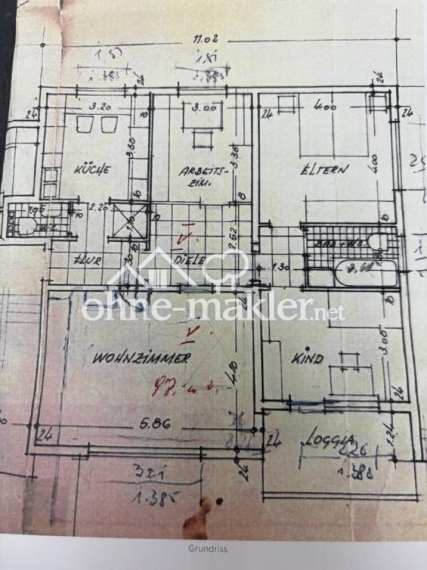 Grundriss Erdgeschosswohnung