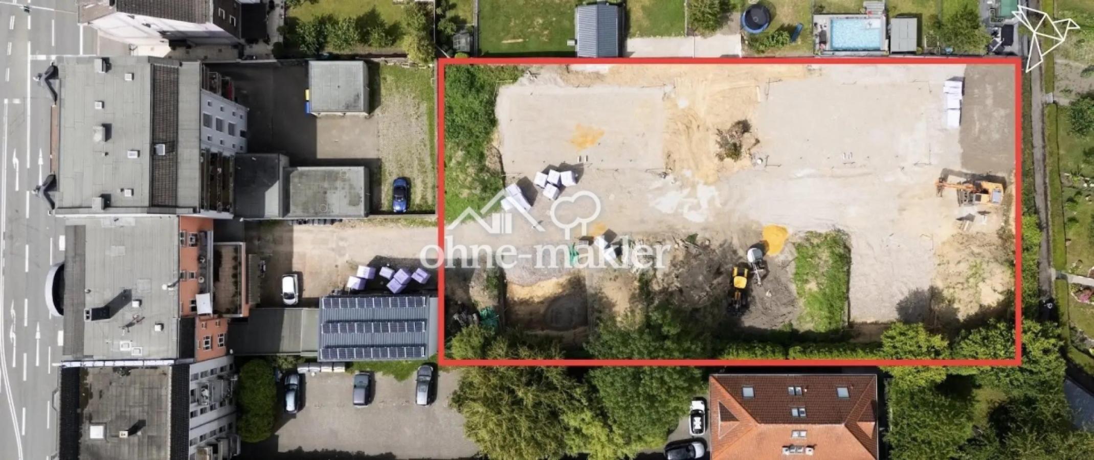 Grundstück Vogelperspektive