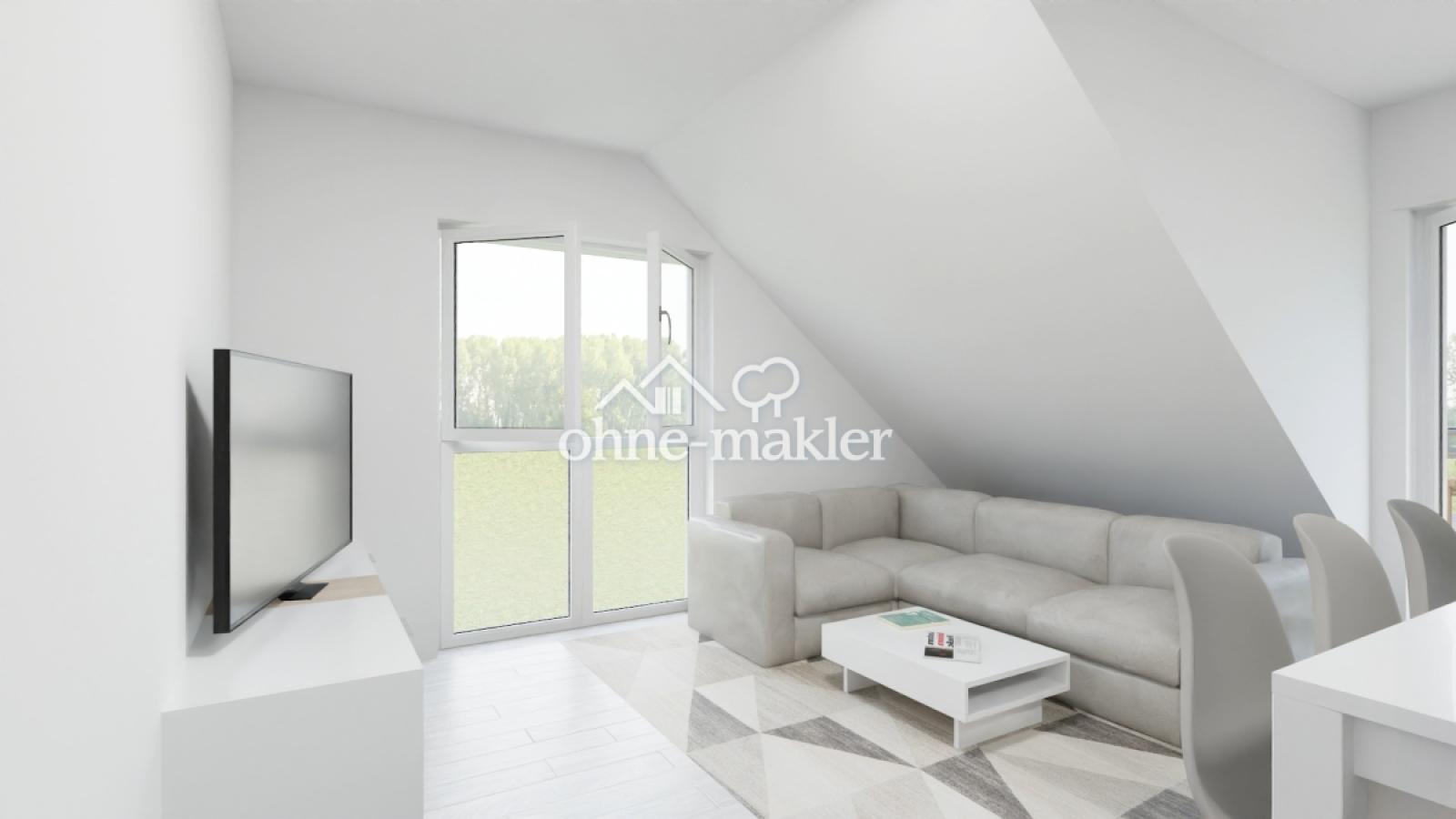 Visualisierung 1. DG Wohnen