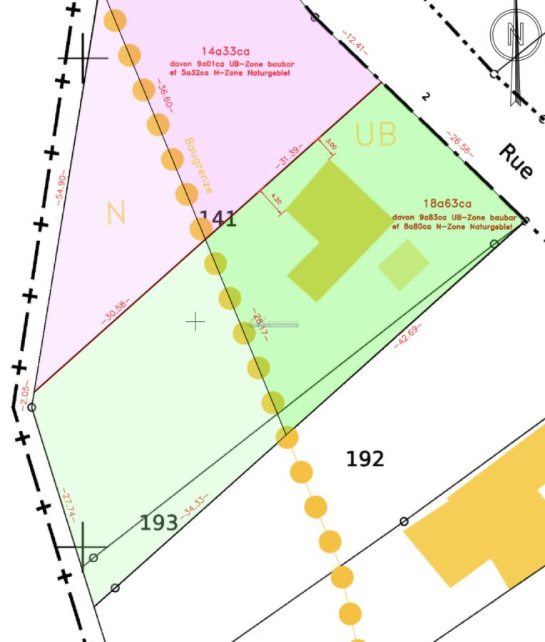 Ausschnitt aus dem Lageplan