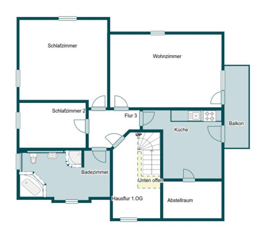 Grundriss Skizze 1.OG