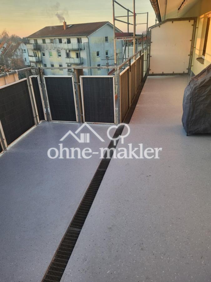 Terrasse mit neuem Fußboden