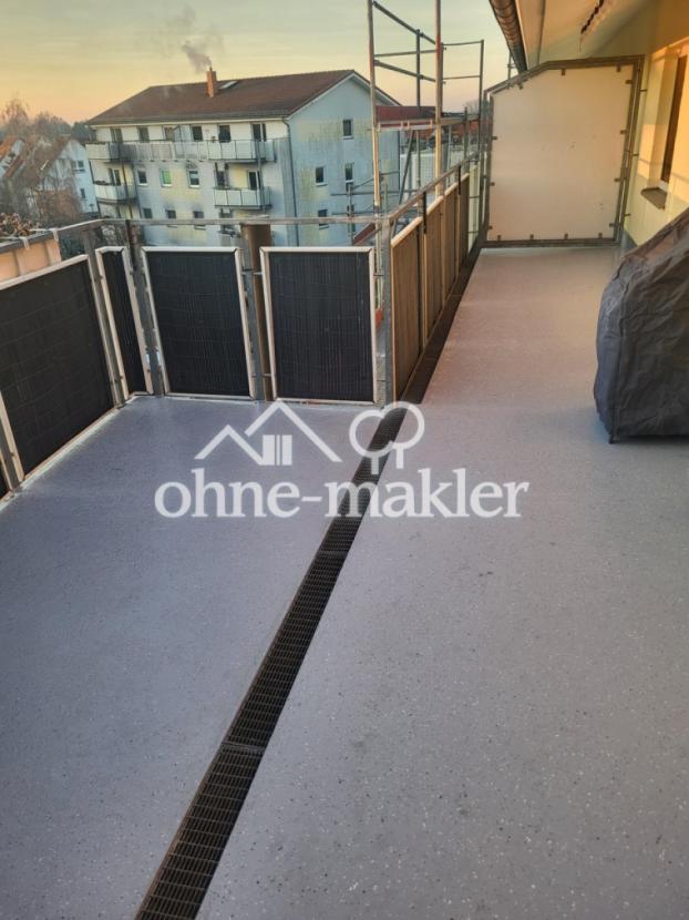 Terrasse mit neuem Fußboden