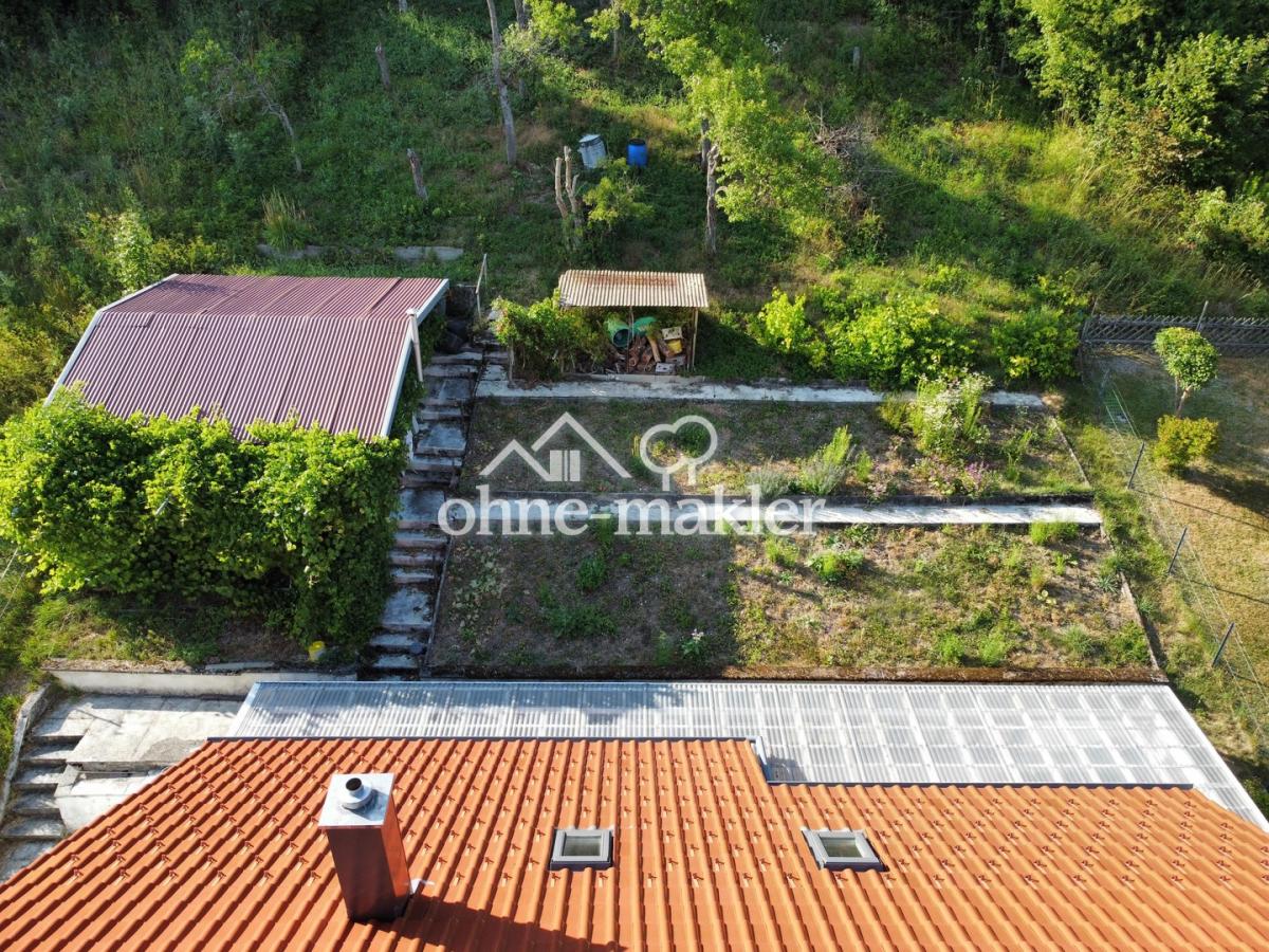 Anbau, Garten und Gartenhaus