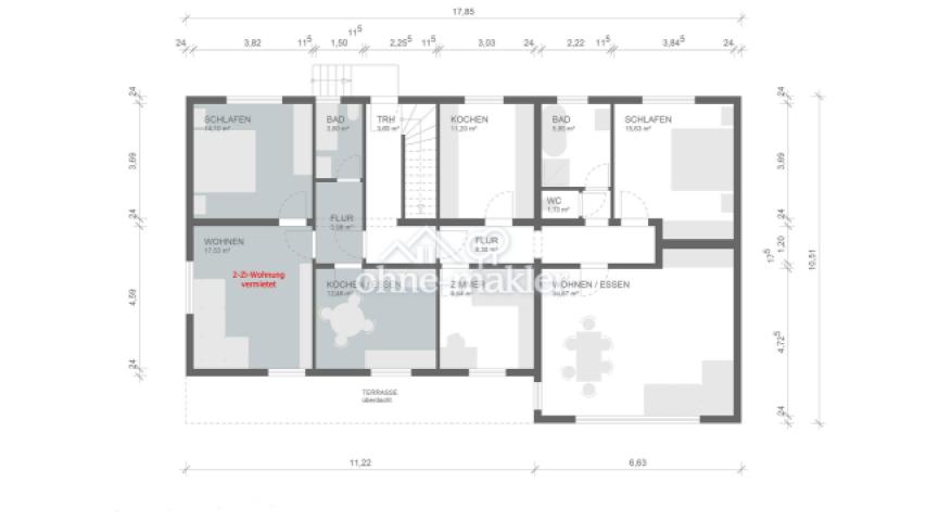 EG mit vermietetem Bereich