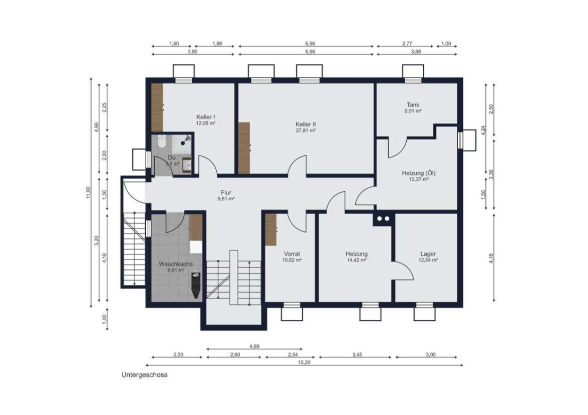 Grundriss Untergeschoss