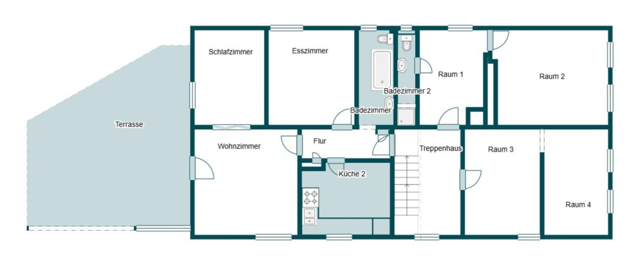 Grundriss Skizze 1. OG
