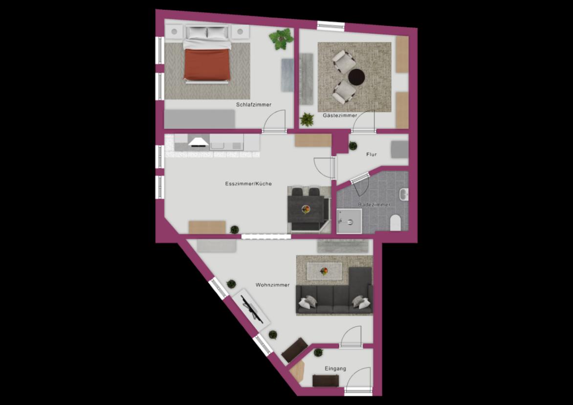 Grundriss  EG linke Seite