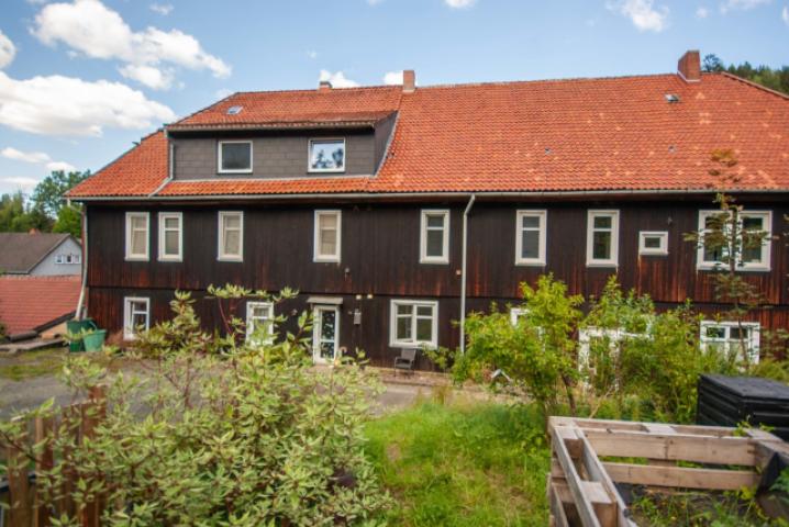 Gartenansicht Mehrfamilienhaus