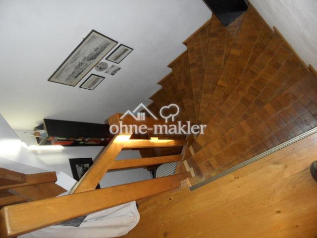 Treppe 1.OG-EG in Eiche