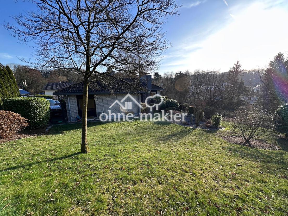 Garten-Blick auf das Haus