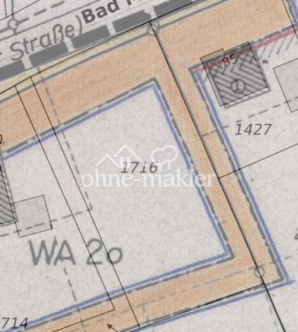 Bebauungsplan mit Baugrenzen