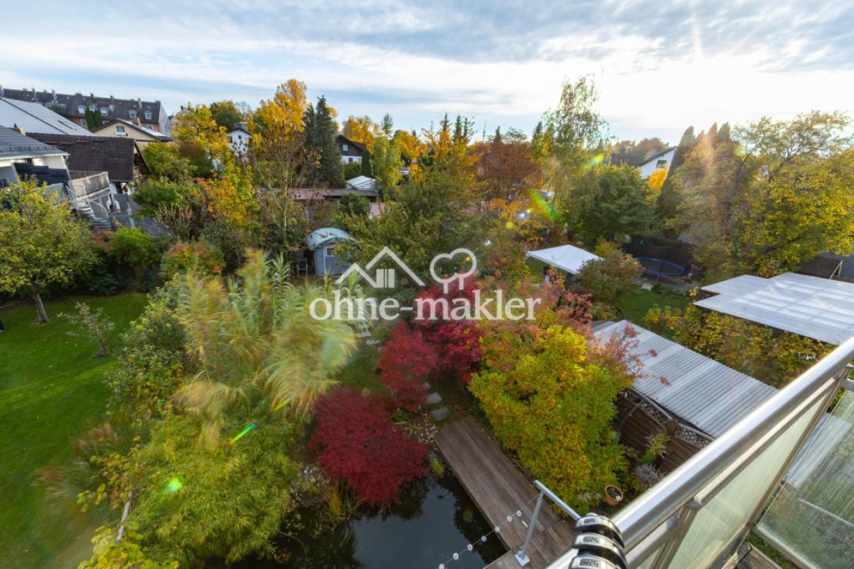 Blick vom Balkon Südseite 