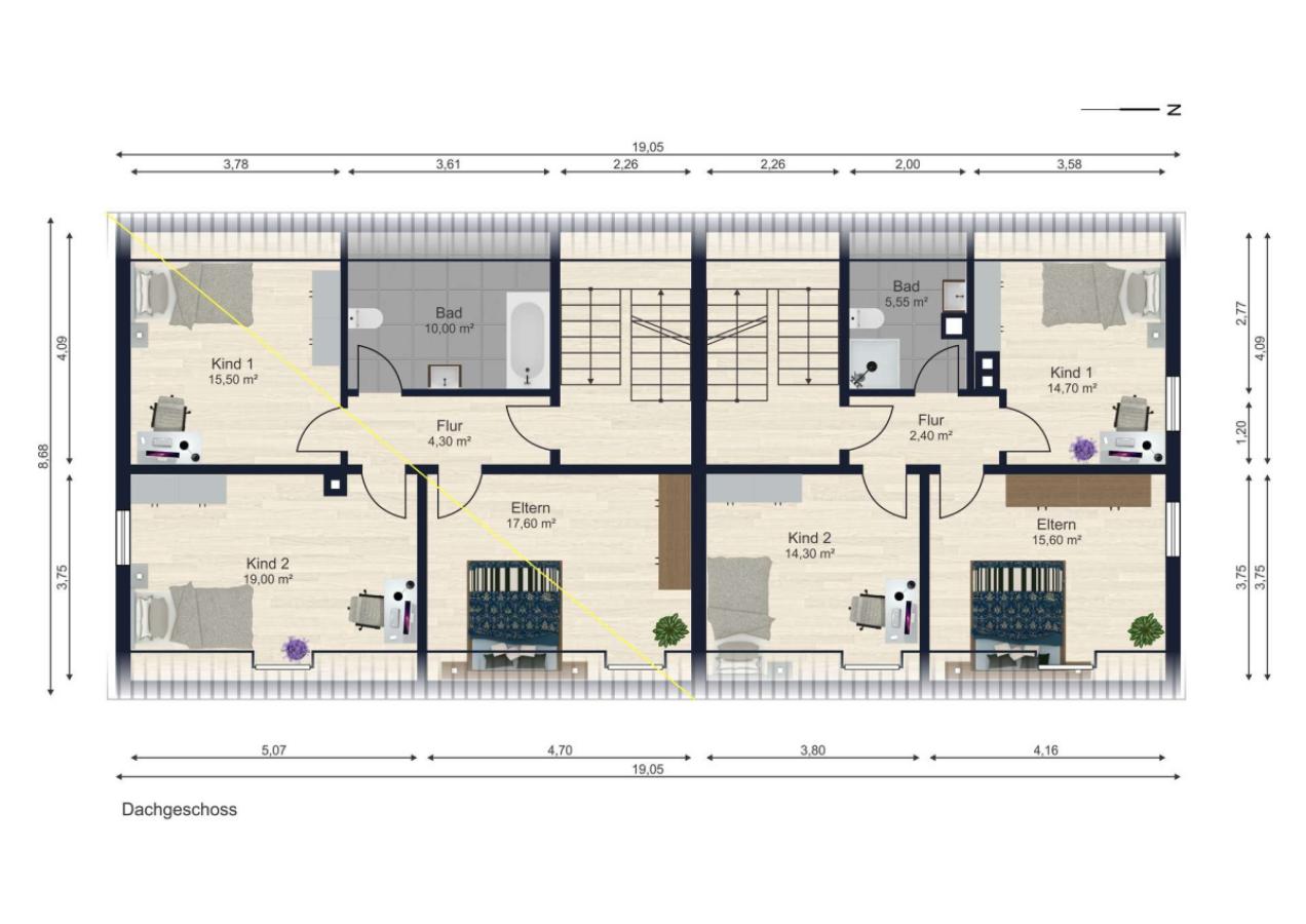 Grundrisse Dachgeschoss 
