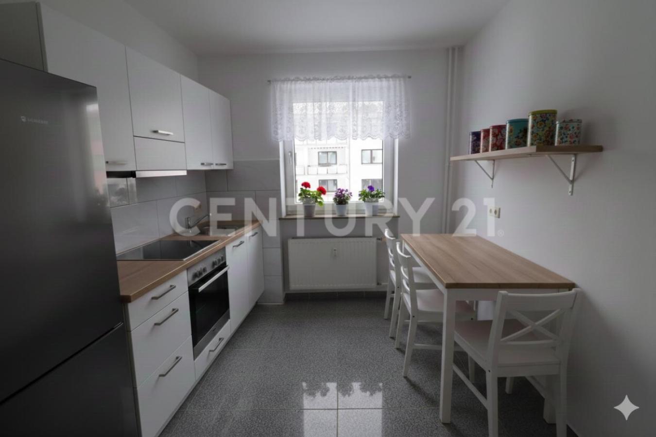 Küche mit KI möbliert