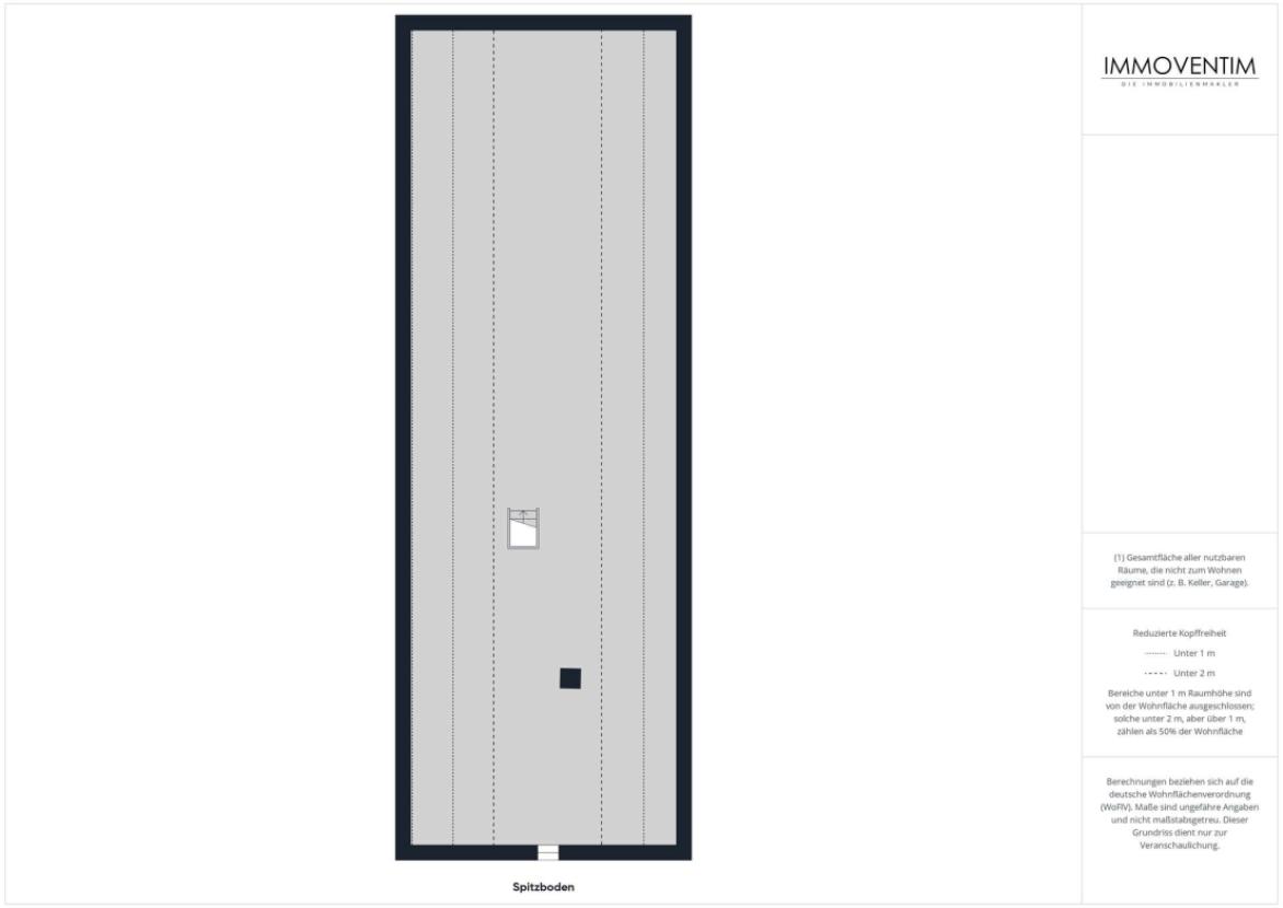 Grundriss Spitzboden