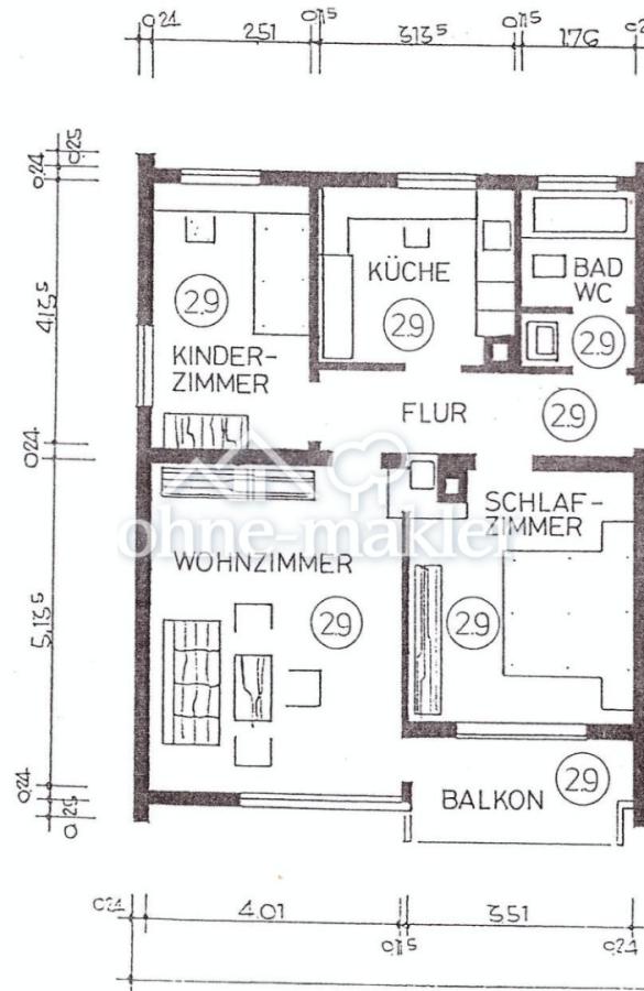 Grundriss Wohnung