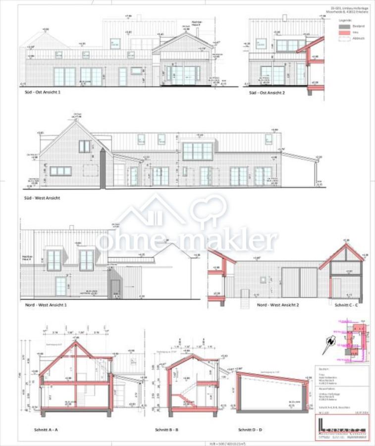 Gesamtplan Außenansichten