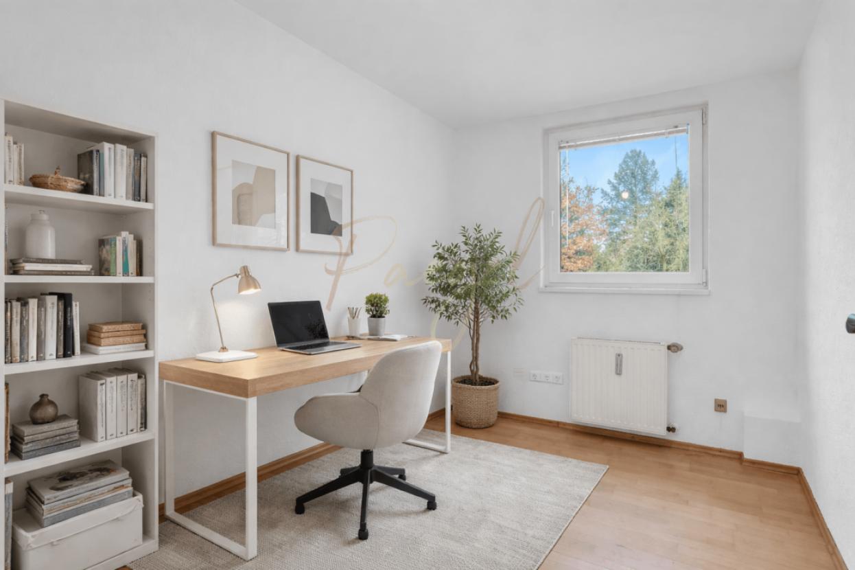 Halbes Zimmer visualisiert