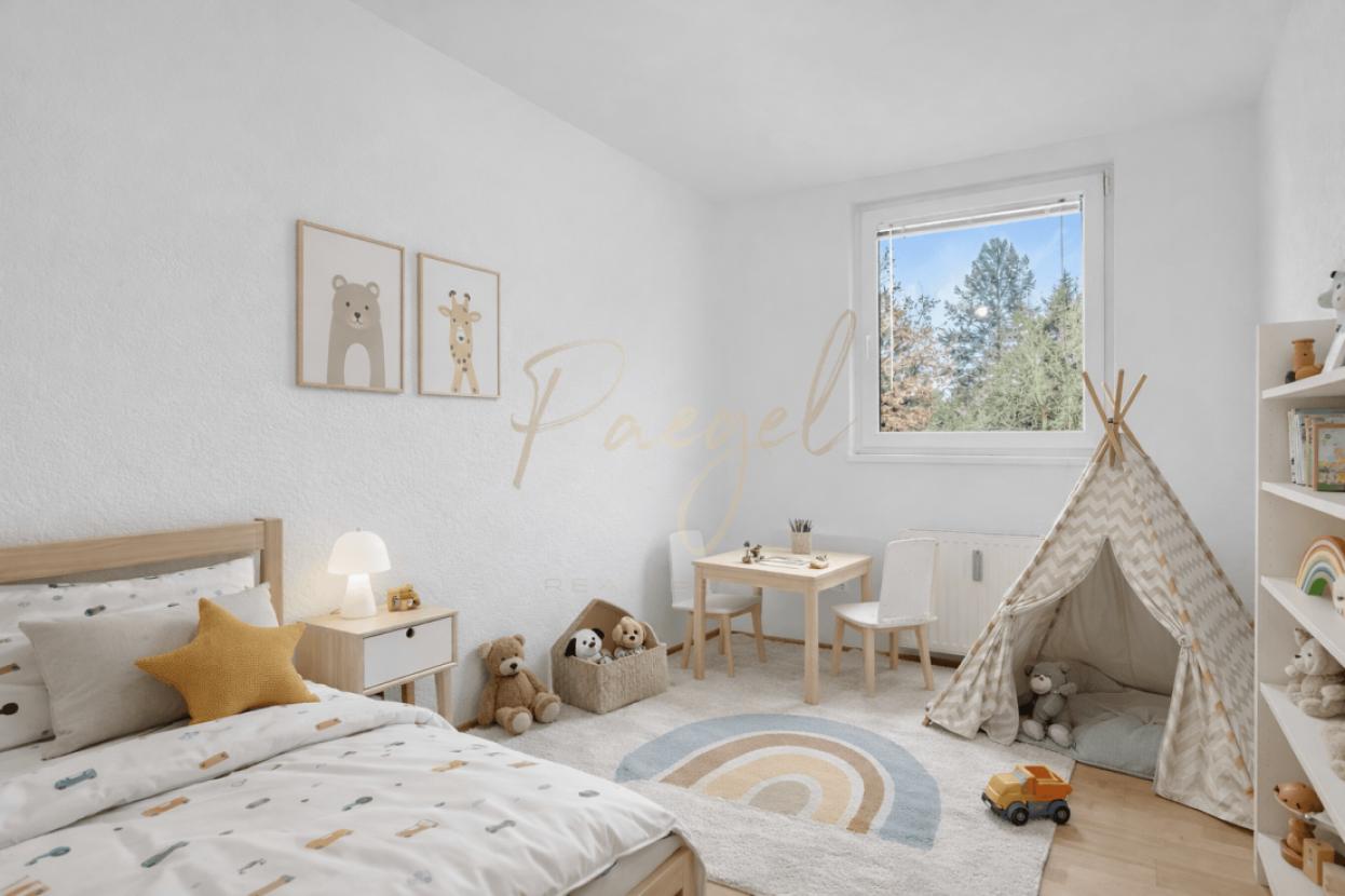 Halbes Zimmer visualisiert