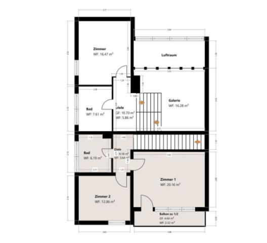 Grundriss Skizze 1.OG