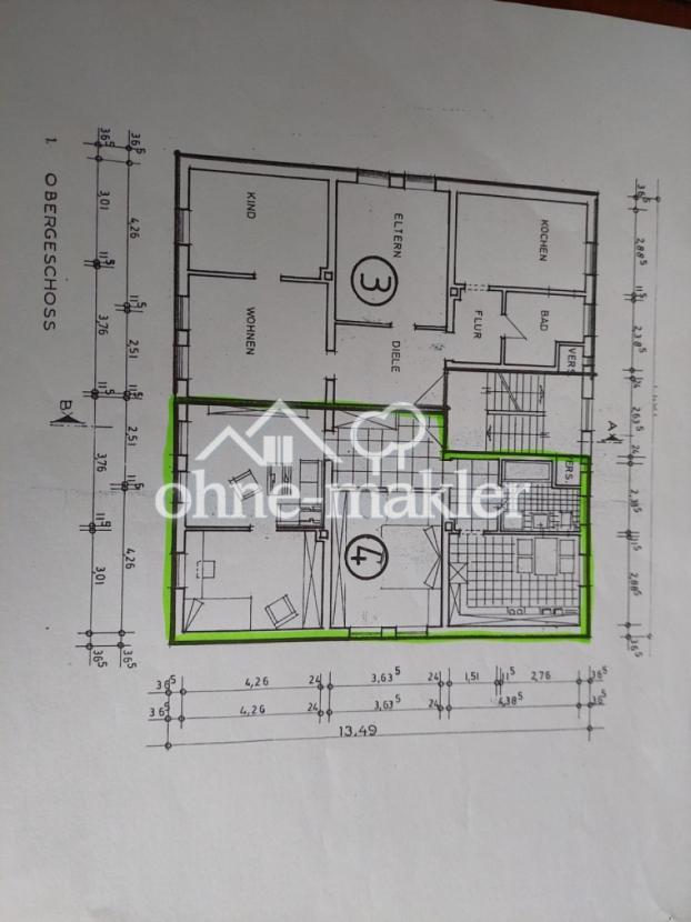 Grundriss Wohnung Nr. 4