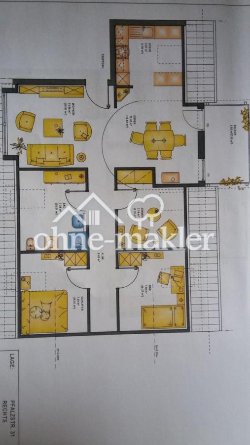 Grundriss der Wohnung