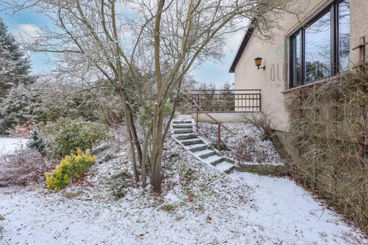 Steintreppe zur Terrasse