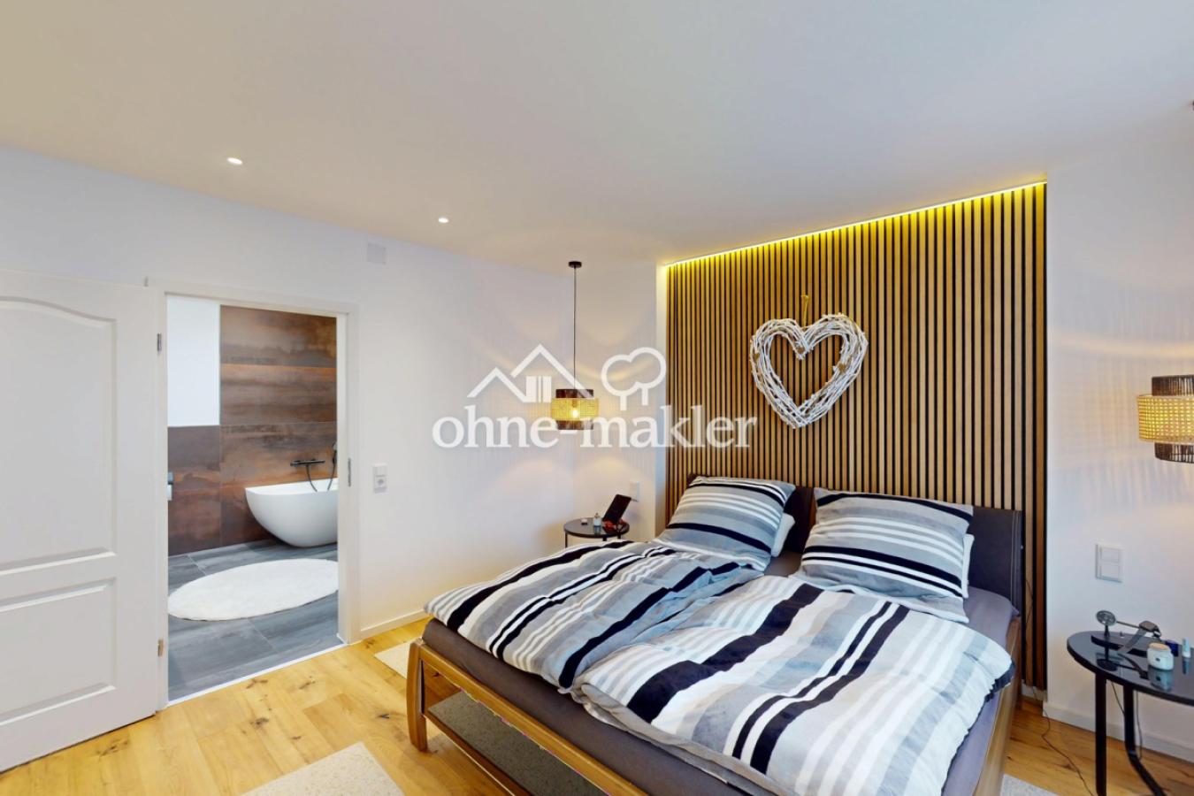 Schlafzimmer mit Bad en Suite