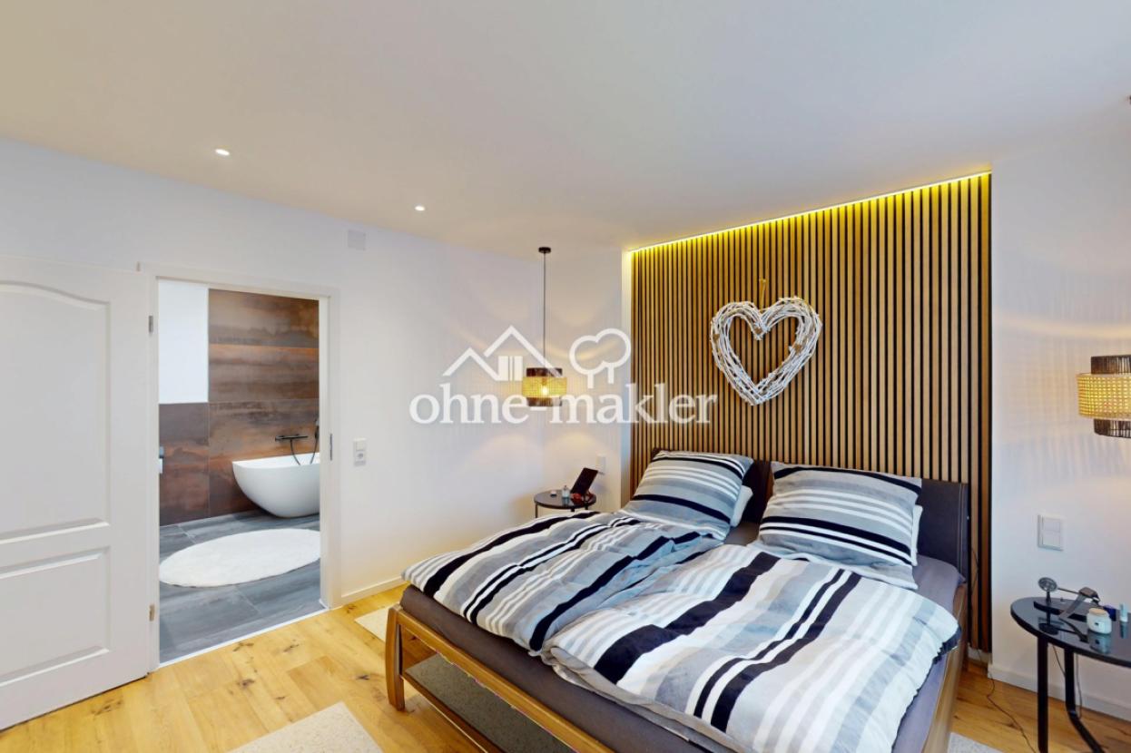 Schlafzimmer mit Bad en Suite