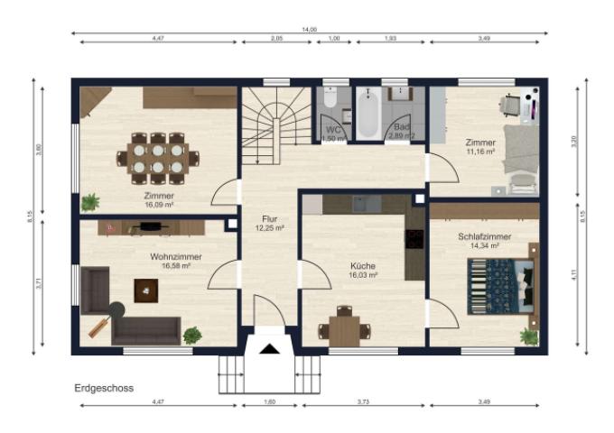 Grundriss Erdgeschoss