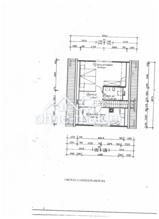 Grundriss Obergeschoss