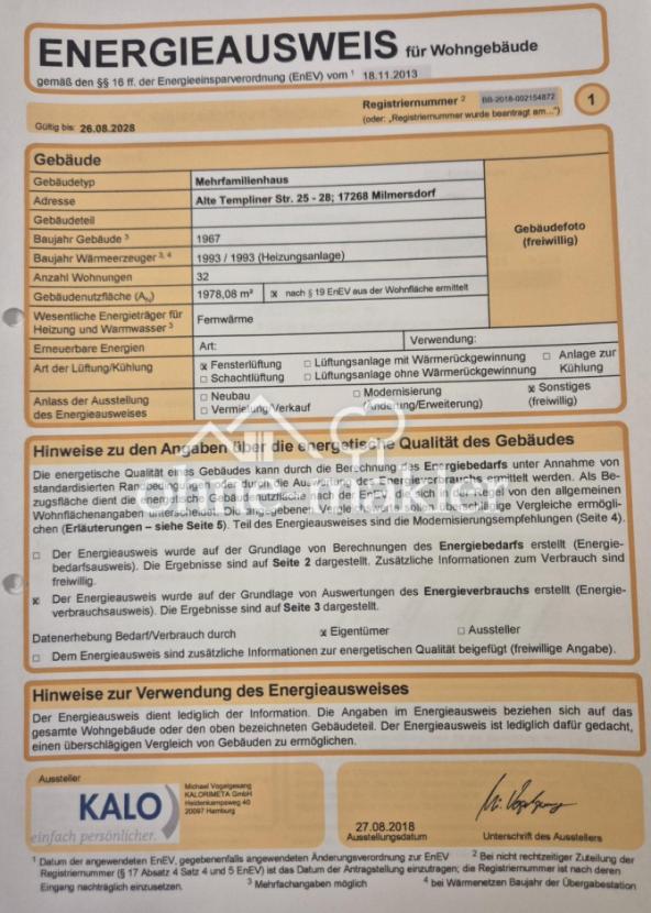 Energieausweis 2018