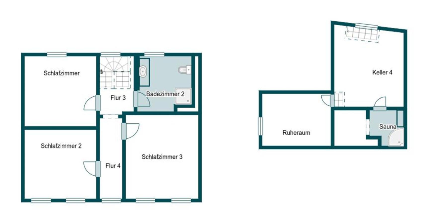 Grundriss Skizze 1.OG