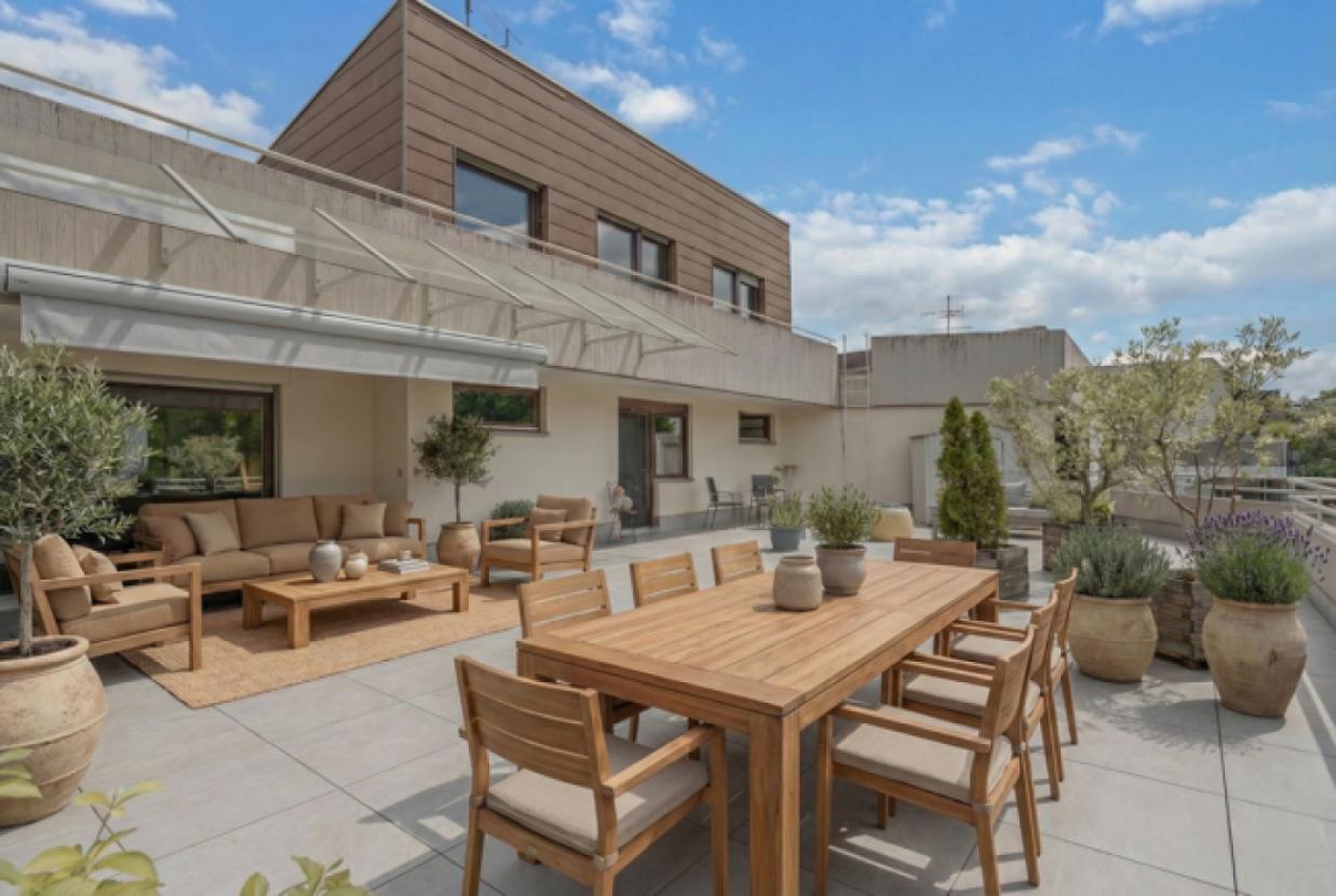 Dachterrasse (OG) Digitales Staging 