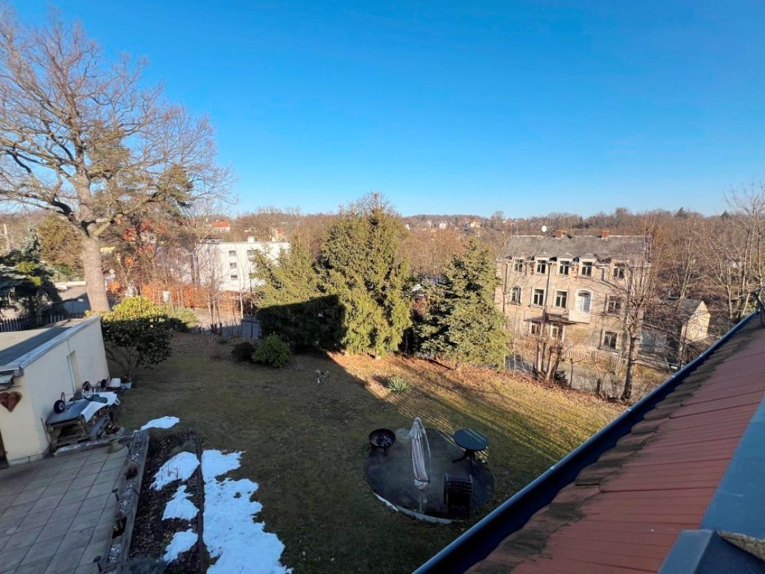 Ausblick aus dem Dachgeschoss