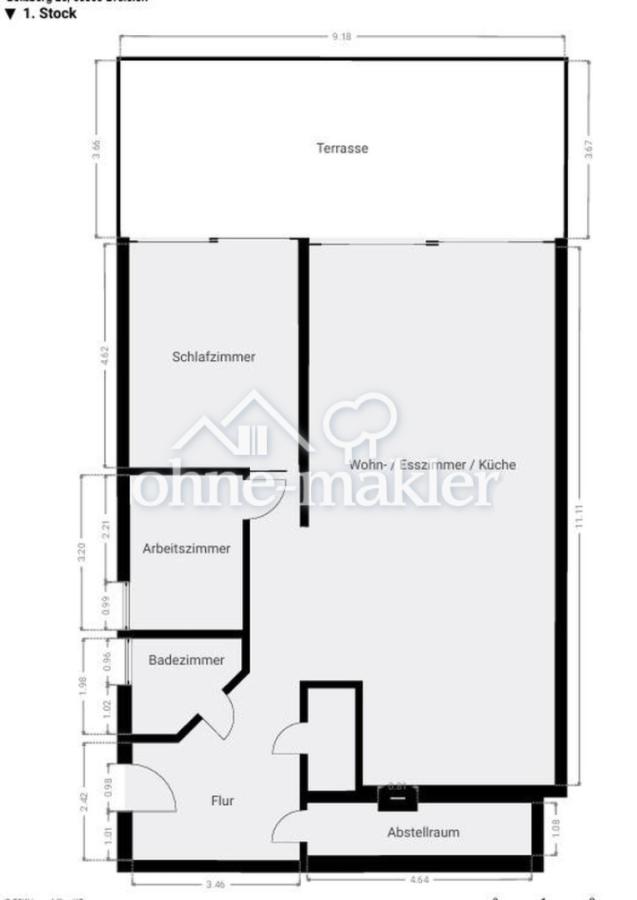 Grundriss Terrassenwohnung