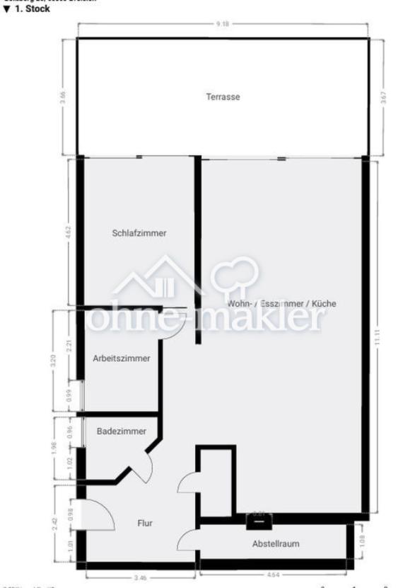 Grundriss Terrassenwohnung