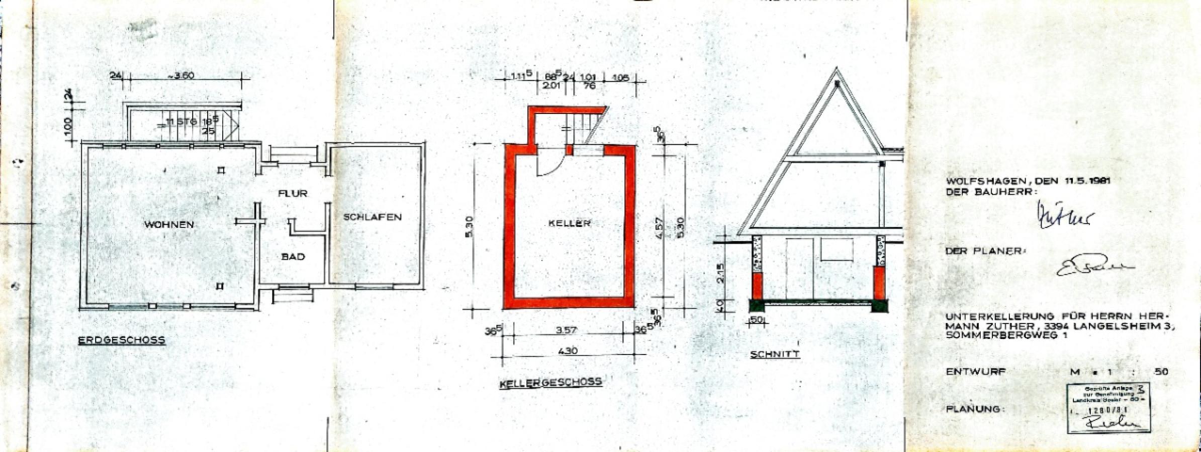 7079 Grundriss_Ansichten - 1981 - Keller
