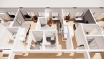 Animation Co-Living-WG Wohnung