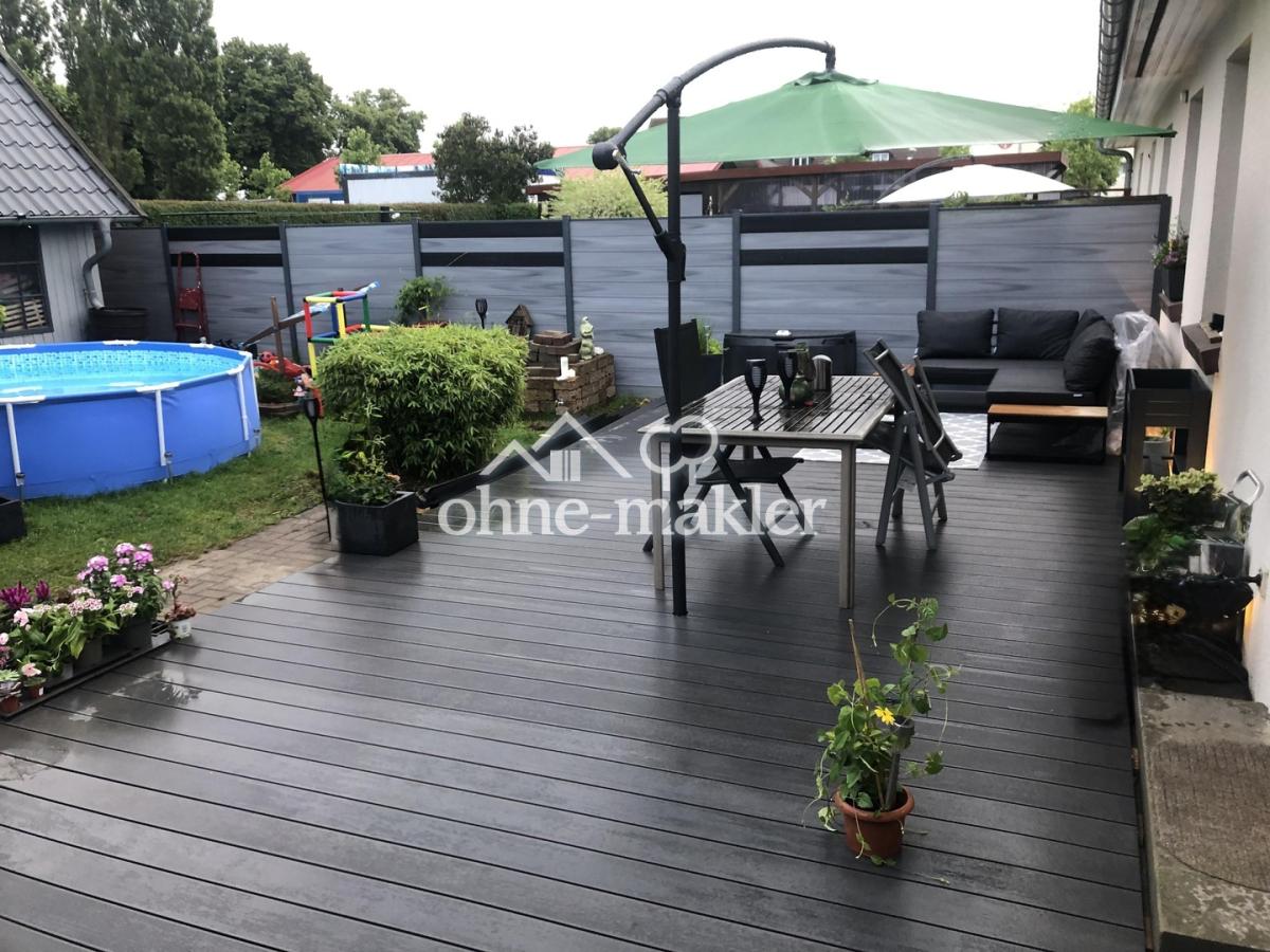 Terrasse noch ohne Überdachung