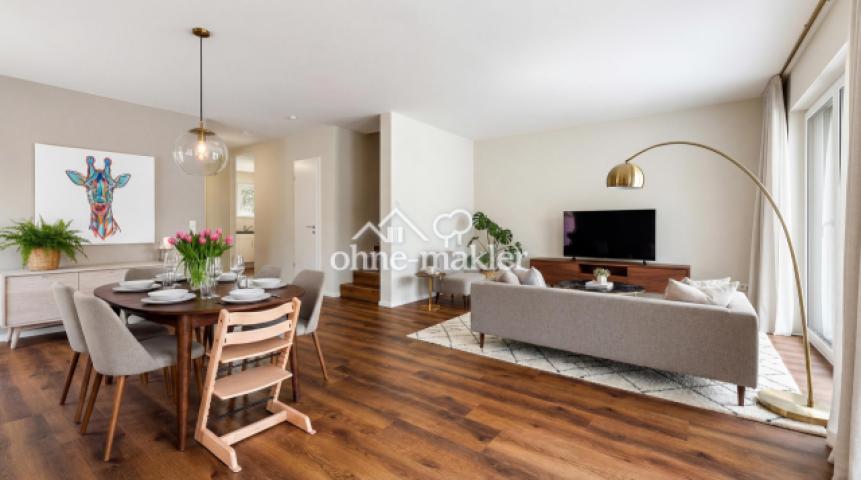 Wohnbereich offen KI-virtuell