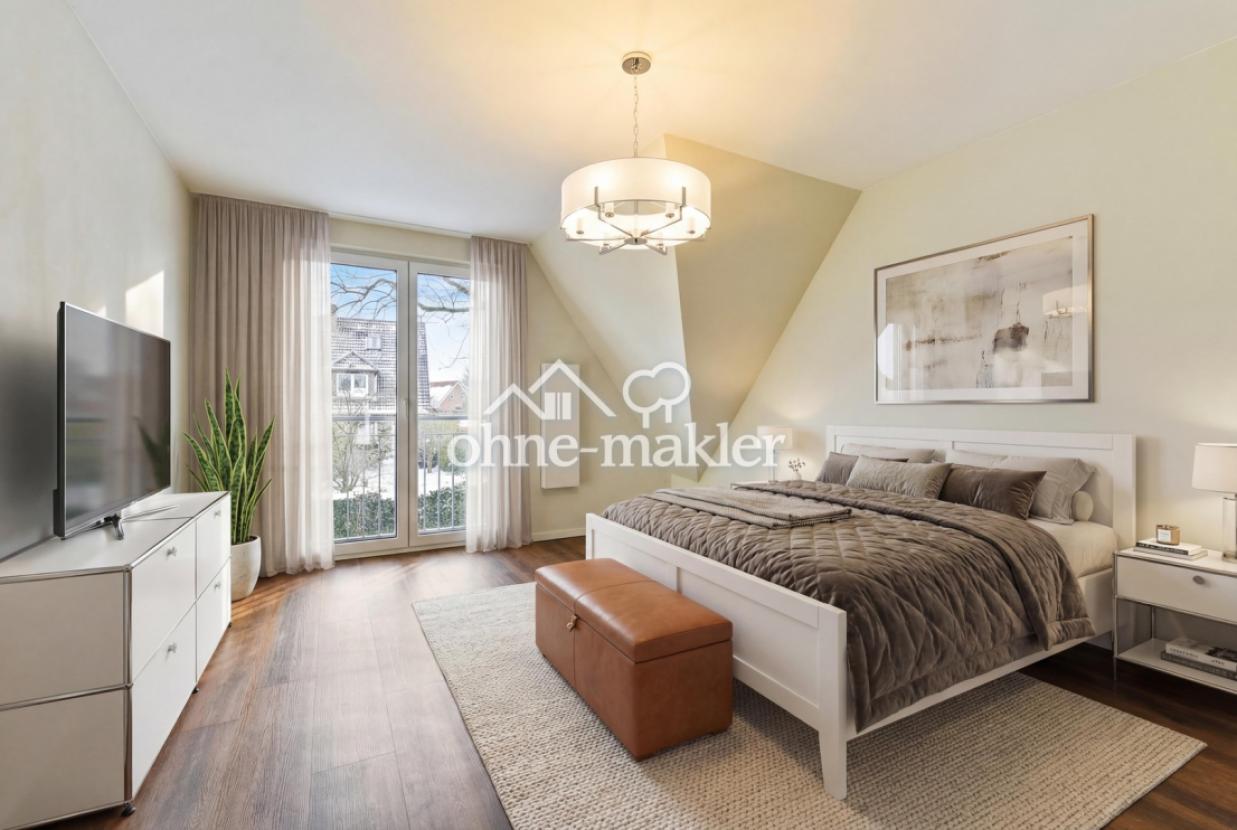 Schlafzimmer KI-virtuell