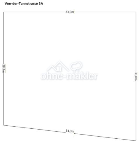 Abmessungen des Grundstücks