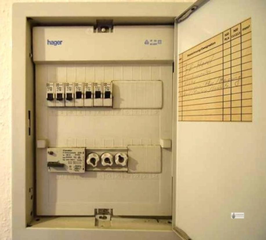 Sicherungskasten mit Fi- Schutzschalter