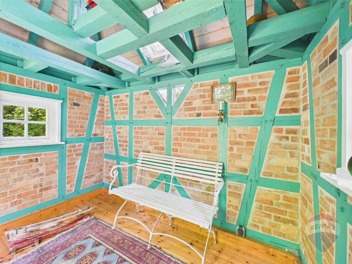 Fachwerkhaus im Garten